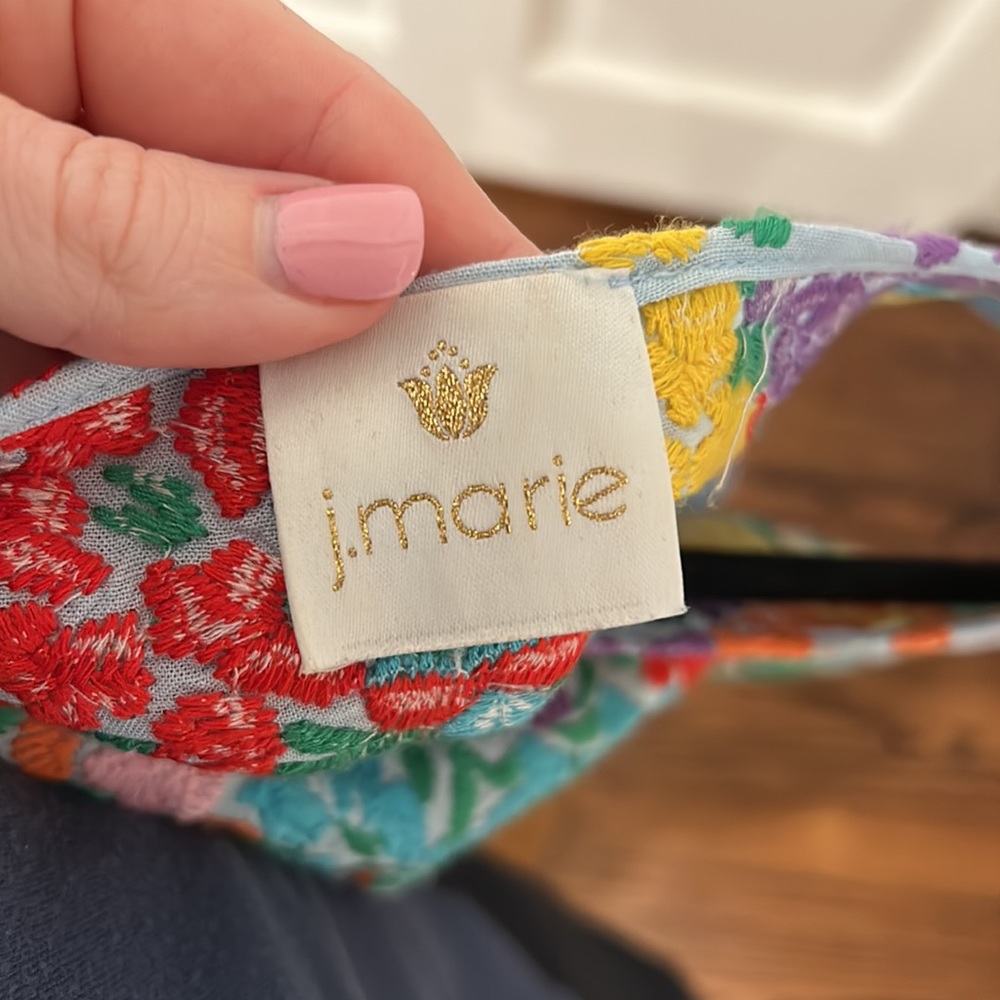 J. Marie Embroidered Top View 3